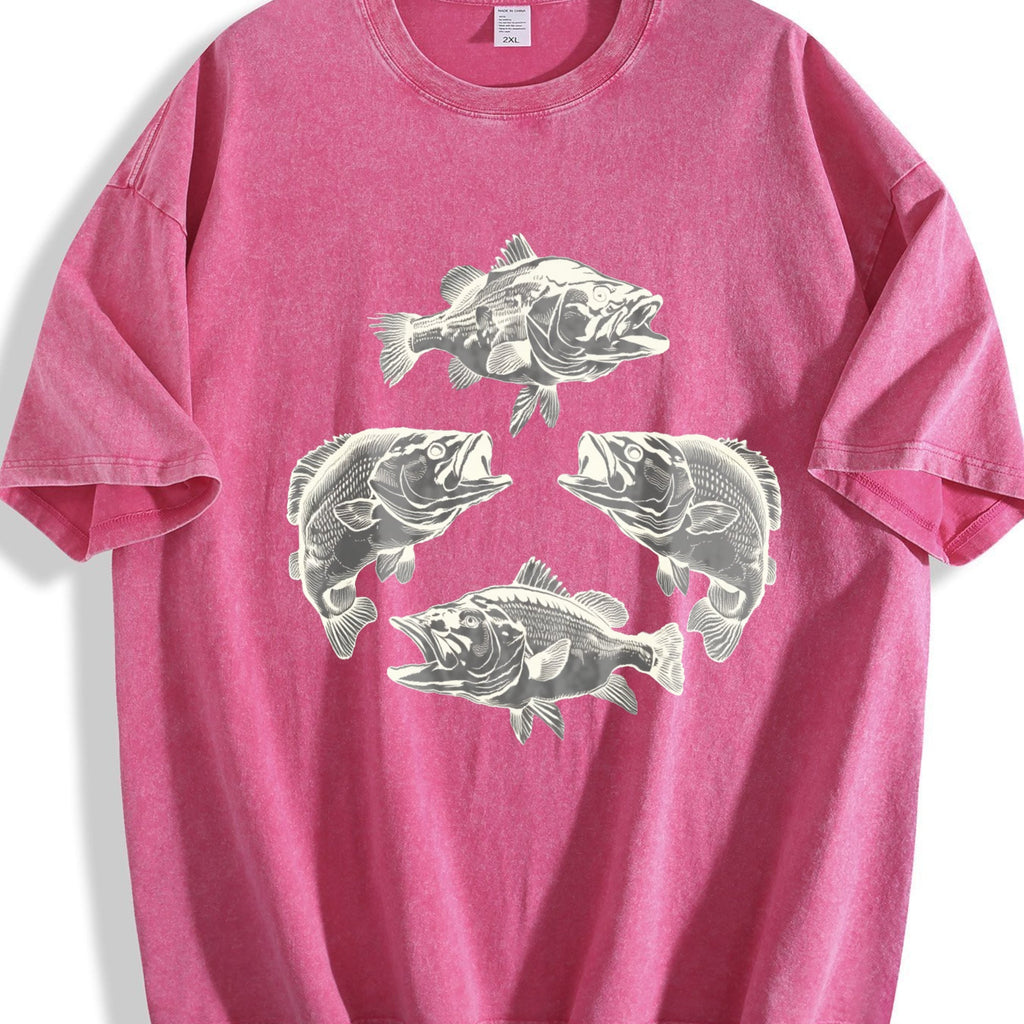 Bass Fish 90s Vintage Washed T-Shirt product image 7