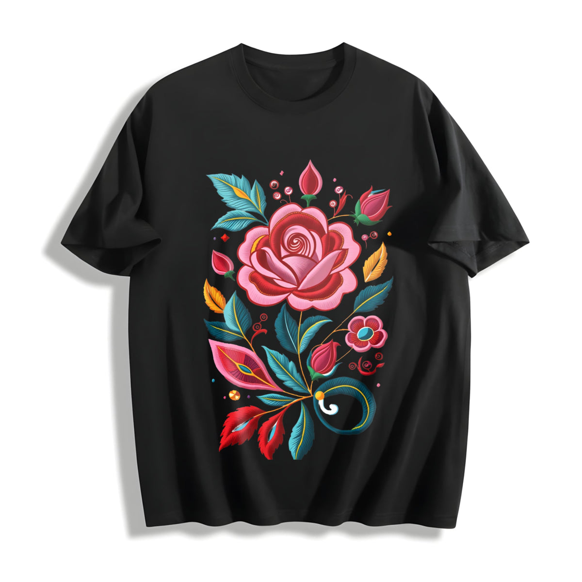 Bohemian Floral - Imitation Cotton T-Shirt product image 1