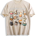 Coffee Cats Cat Drink Vintage Washed T-Shirt product image 1