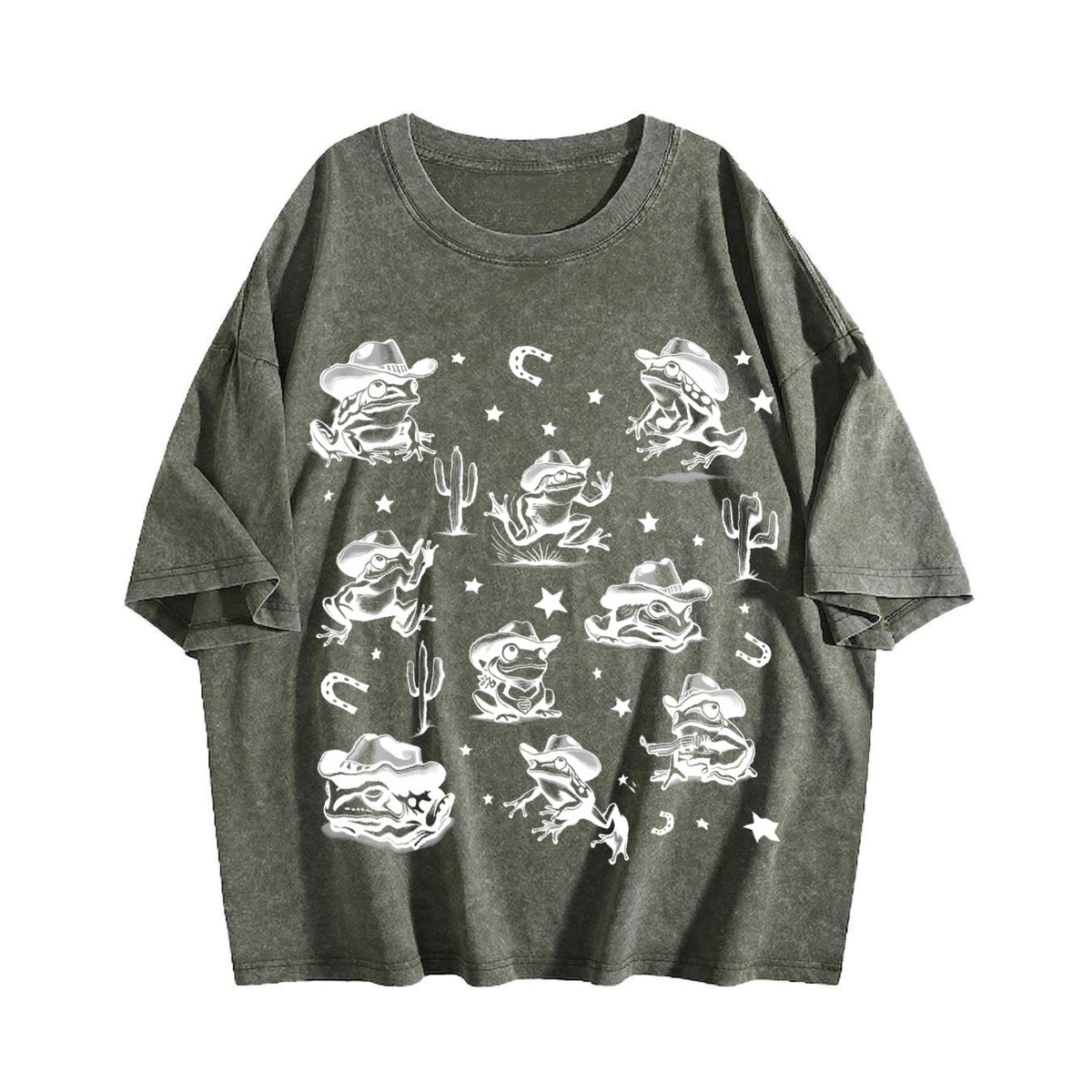 Cowboy Frogs Western Vintage Washed T-Shirt product image 4