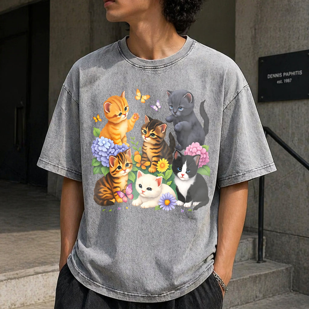 Kitten Vintage Washed T-Shirt product image 5