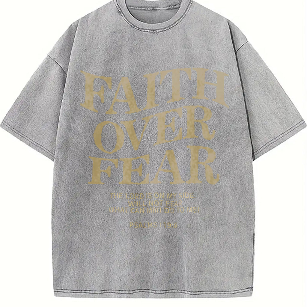 Faith Over Fear 230 Brand Vintage Washed T-Shirt product image 5