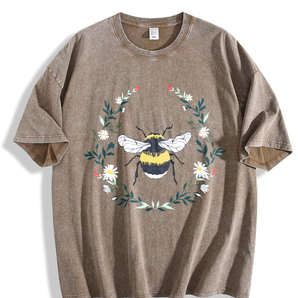 Wildflower Bee Vintage Washed T-Shirt product image 3