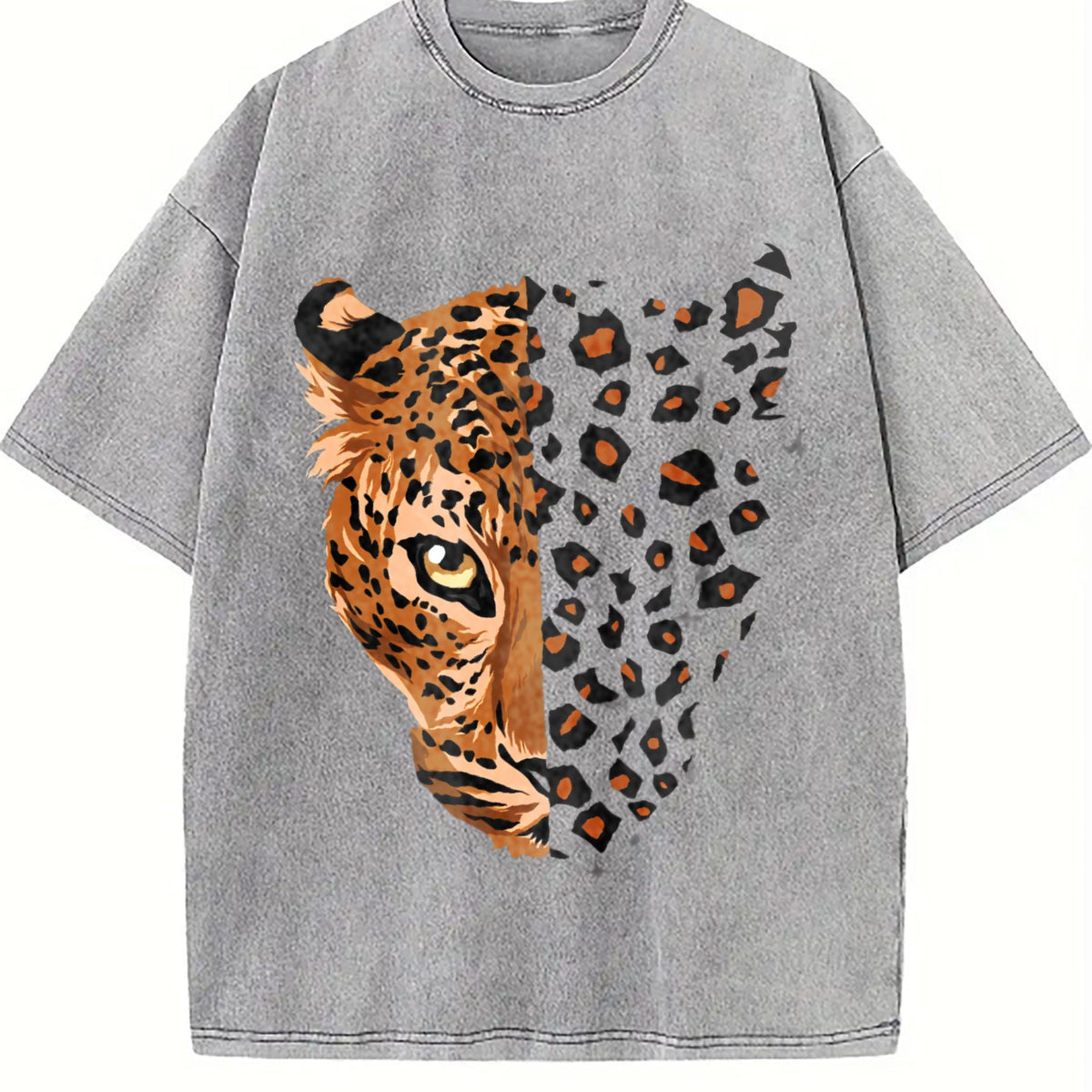 Ladies' Imitation Old With Letter Vintage Washed T-Shirt product image 5