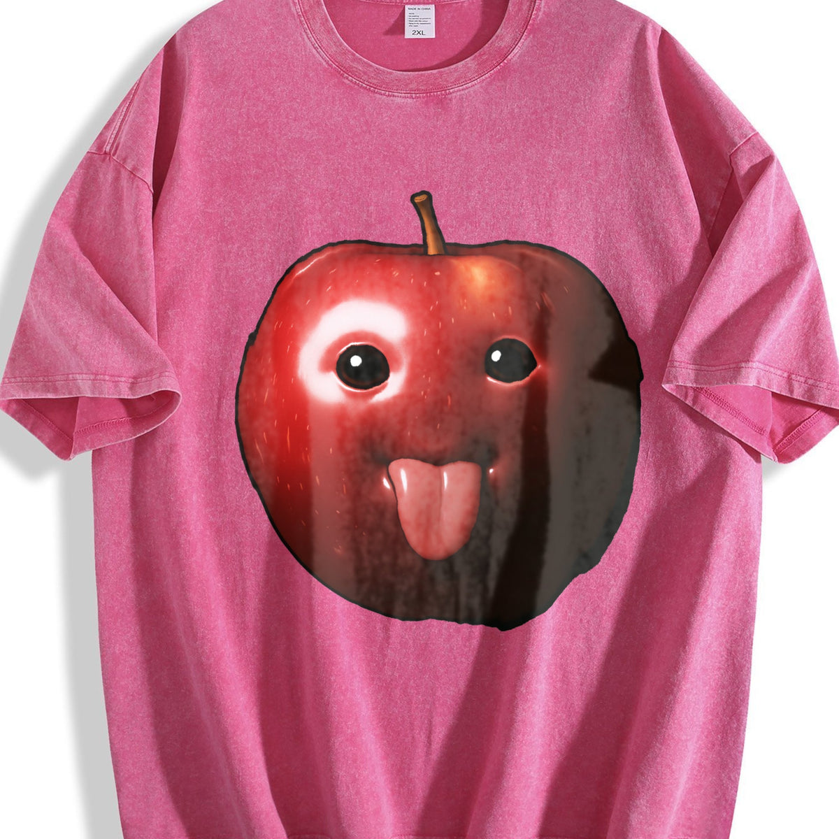 Funny Meme Apple Summer Vintage Washed T-Shirt product image 7