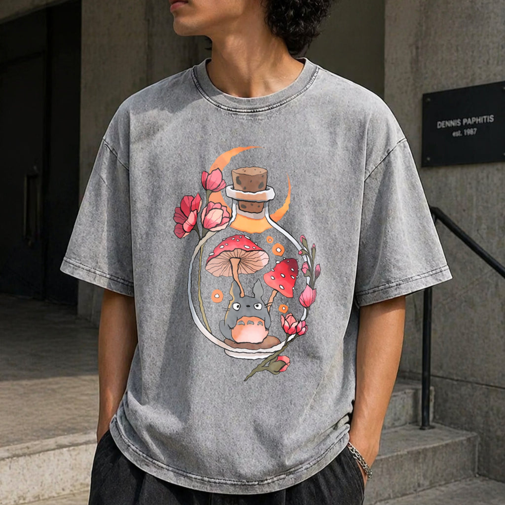 Totoro Mushroom Vintage Washed T-Shirt product image 5