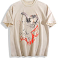 Ram Skull with Red Accents Vintage Washed T-Shirt product image 1
