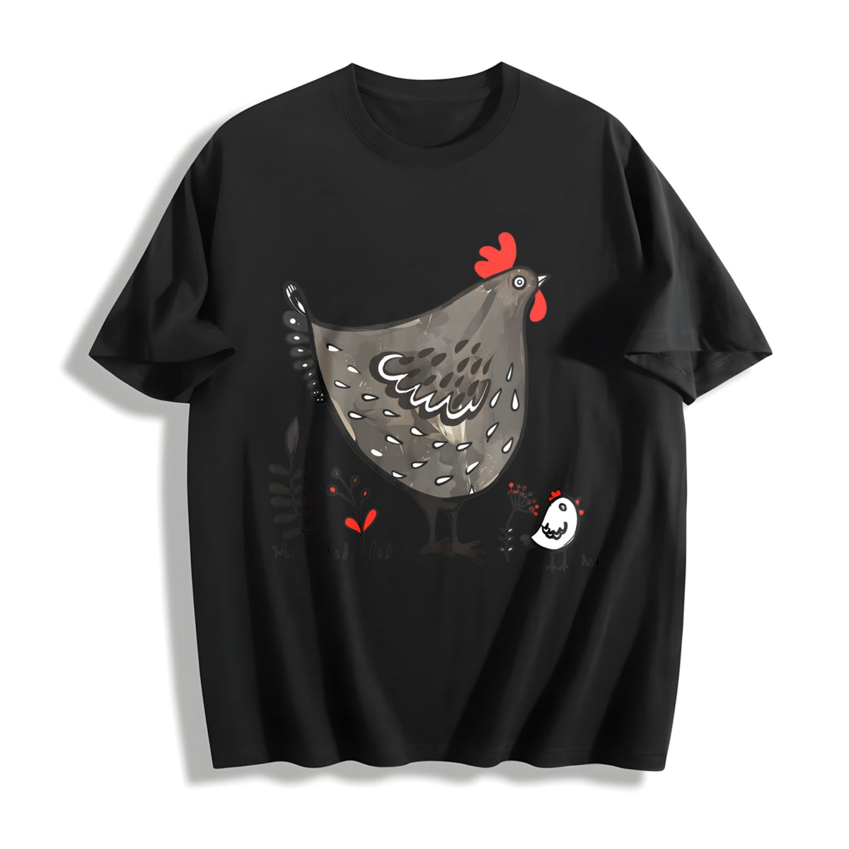 Chicken & Eggplant Cotton T-Shirt product image 1