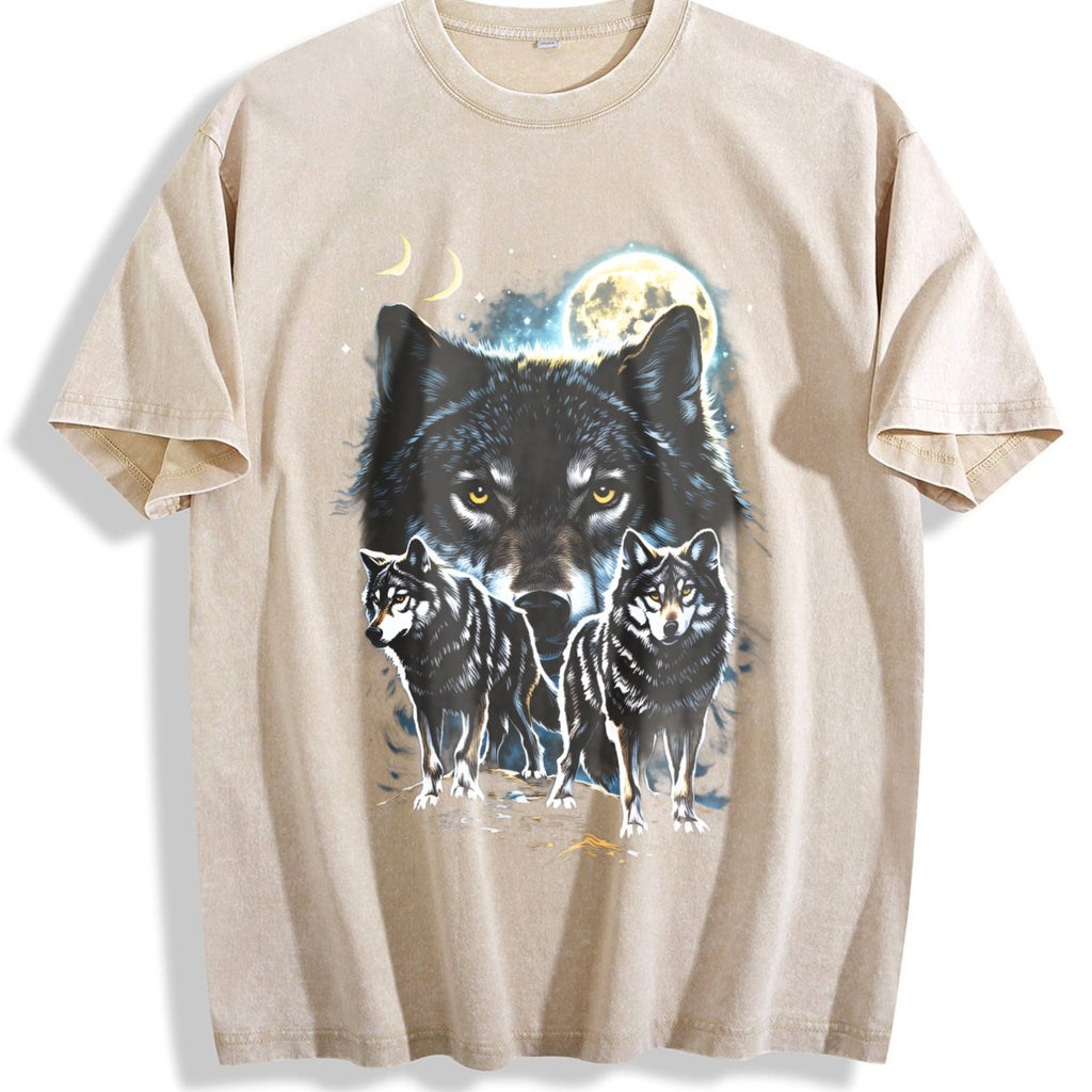 Wolf Spirit Classic 90s Vintage Washed T-Shirt product image 1