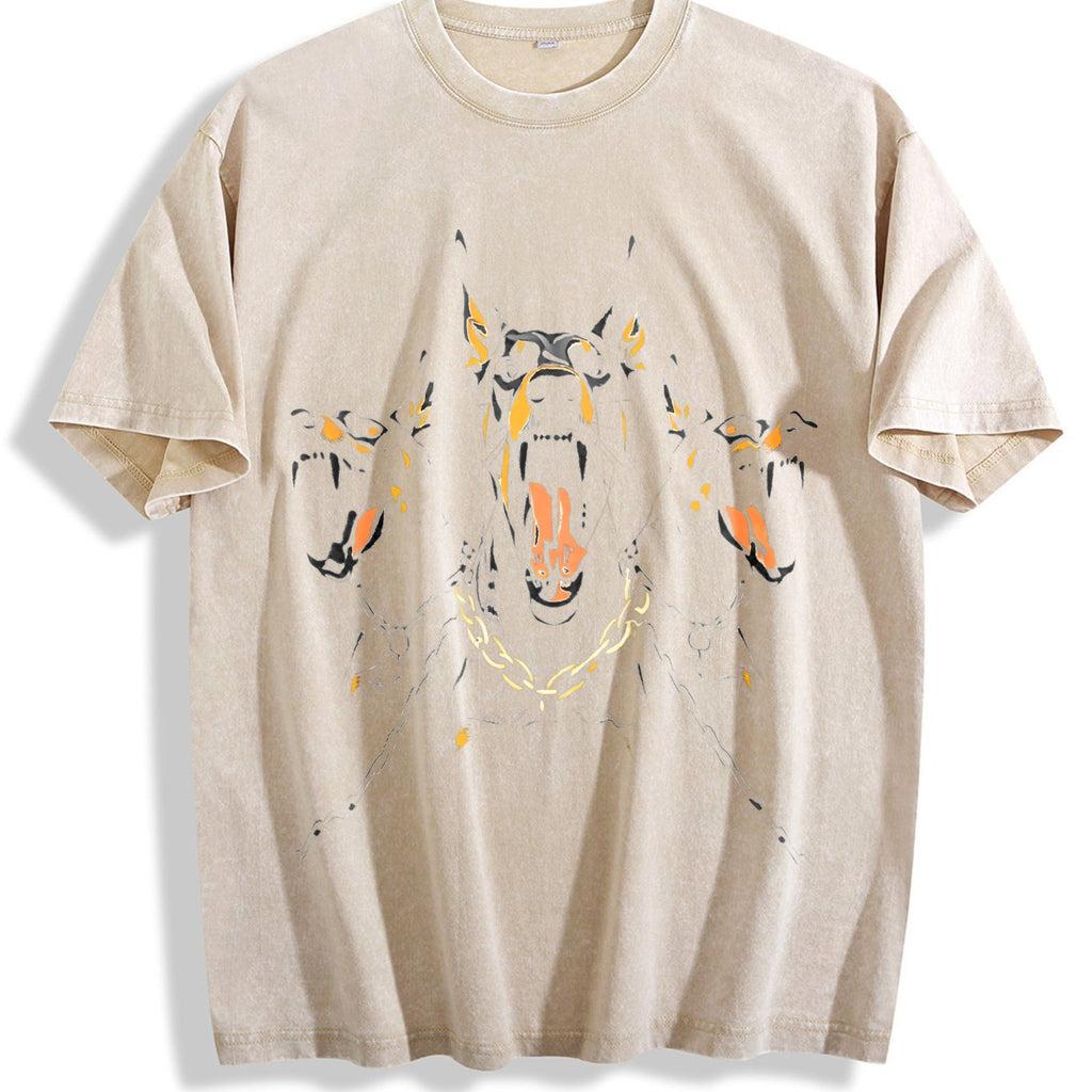 Black With Doberman Vintage Washed T-Shirt product image 1