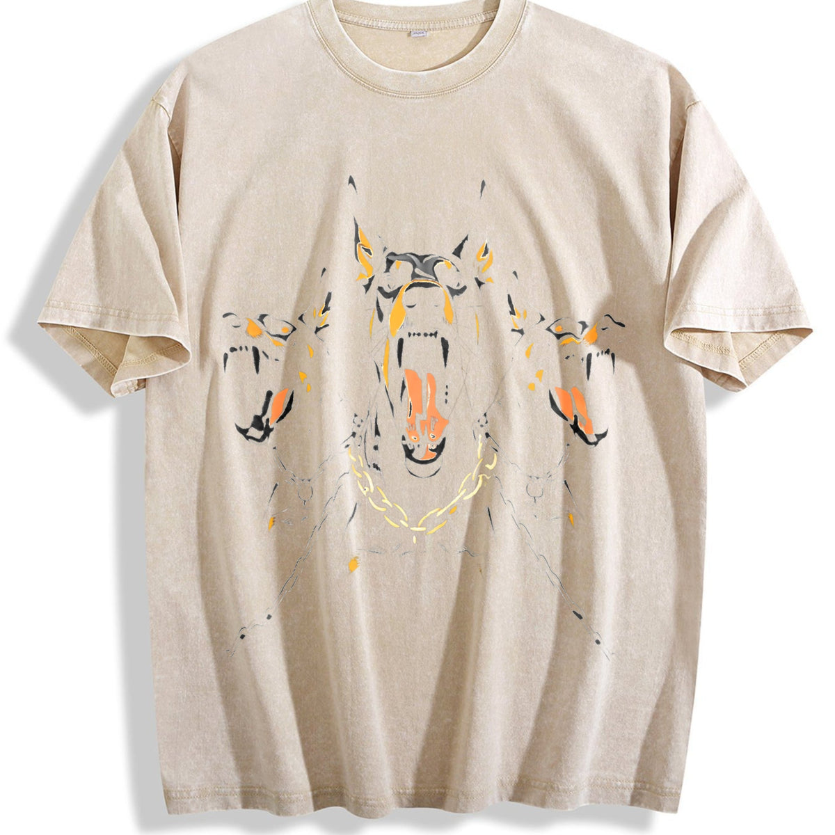 Black With Doberman Vintage Washed T-Shirt product image 1