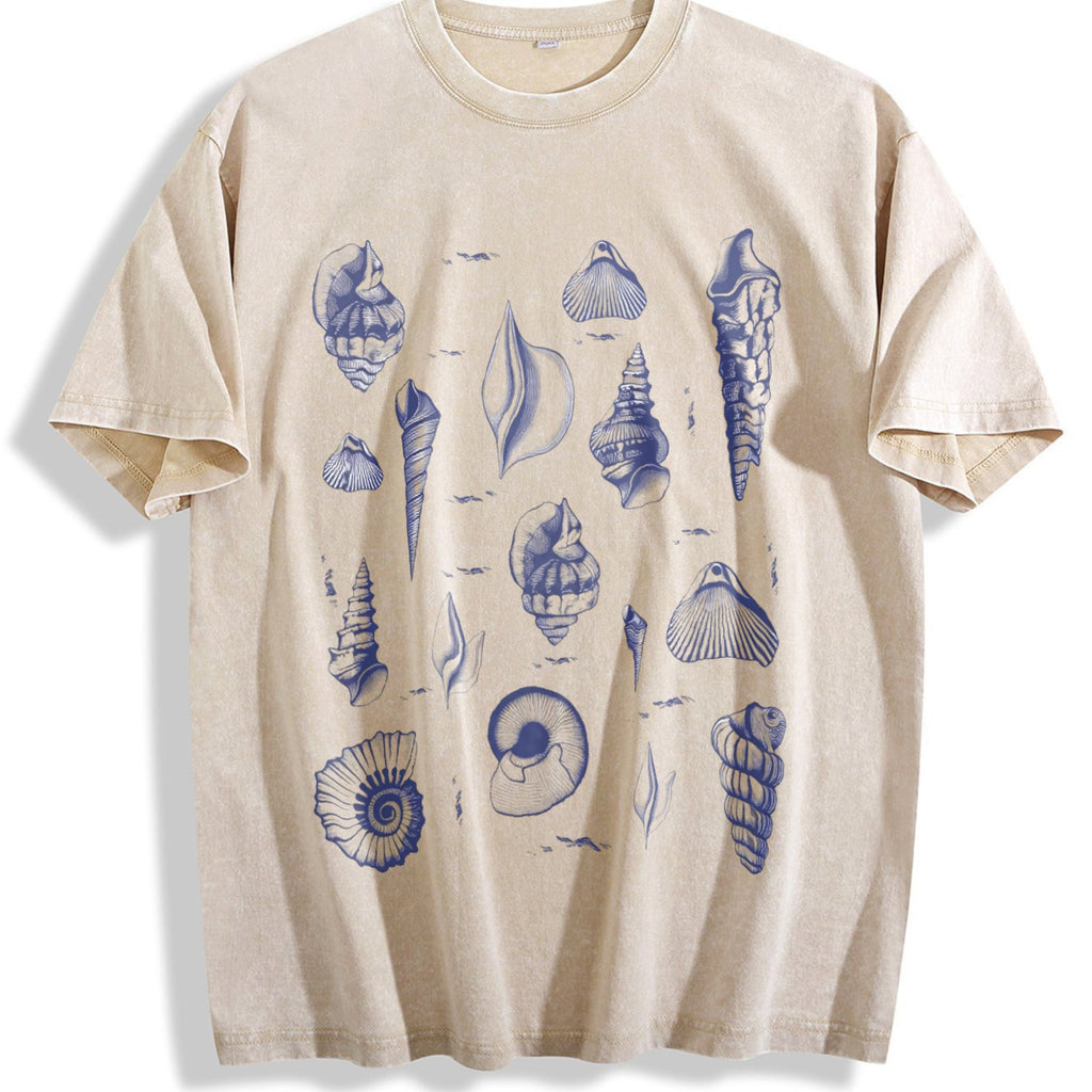 Sea Shell Tattoo Vintage Washed T-Shirt product image 1
