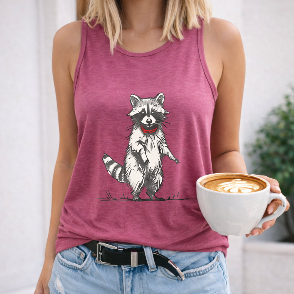Happy Raccoon Women's Tank Top