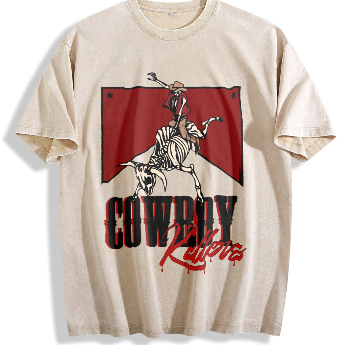 Cowboy Lovers Rodeo Vintage Washed T-Shirt product image 1
