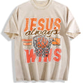 Always Wins Basketball Christian Faith Inspired Vintage product image 1