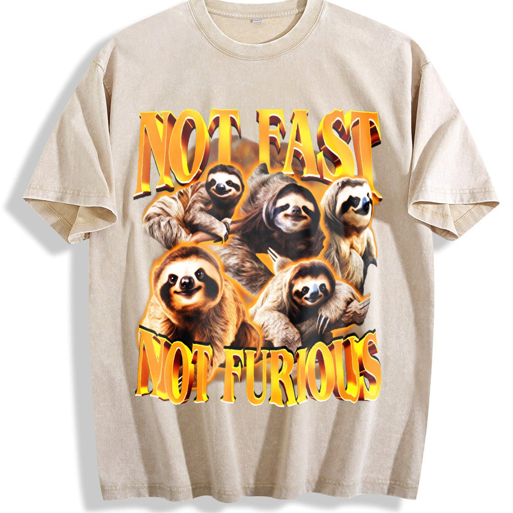 Not Fast Furious 90s Vintage Washed T-Shirt product image 1