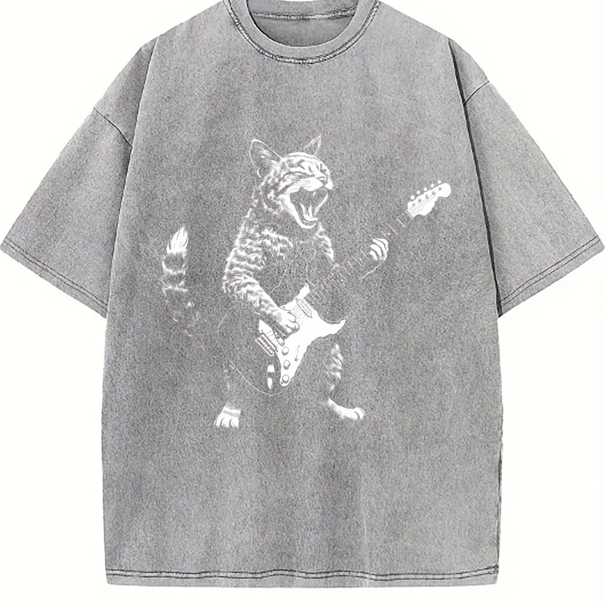 Rock Cat Vintage Washed T-Shirt product image 5