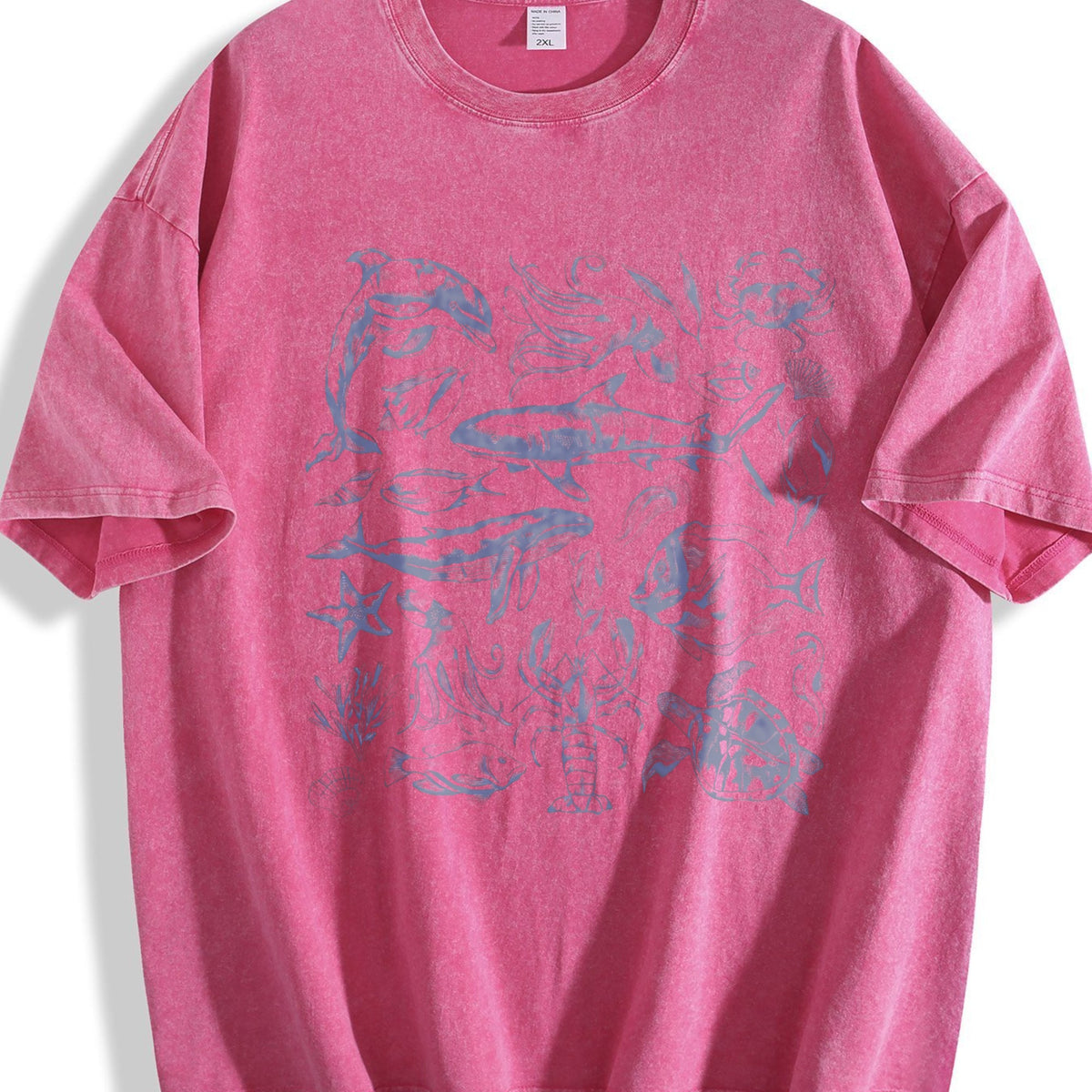 Sea Creatures 90s Vintage Washed T-Shirt product image 7