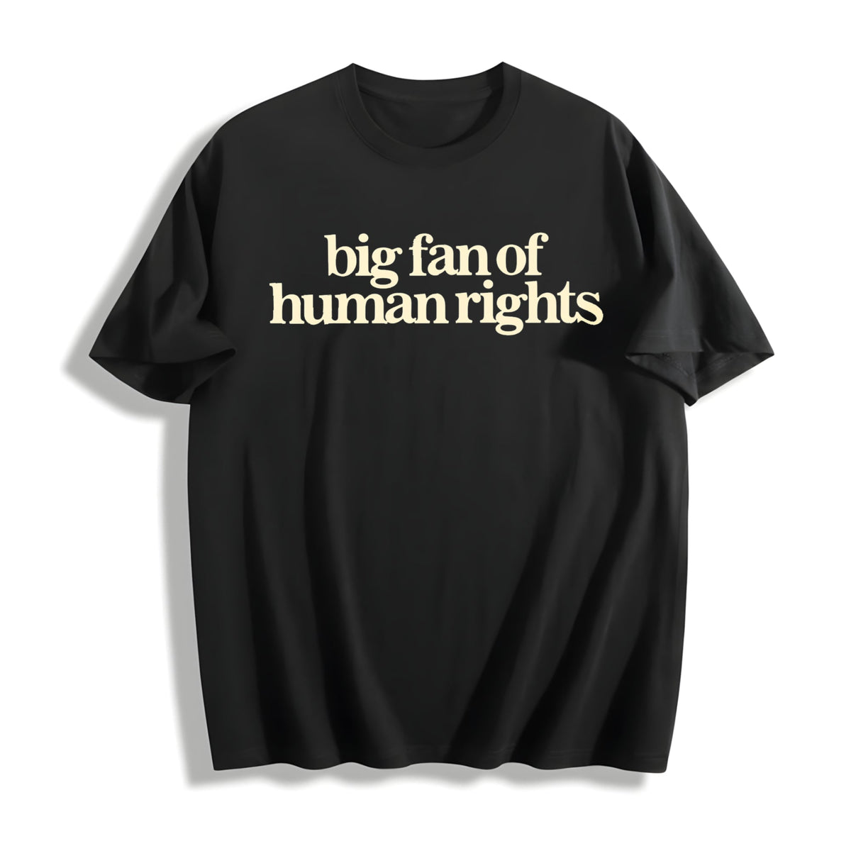 Big Fan Of Human Rights Cotton T-Shirt product image 1