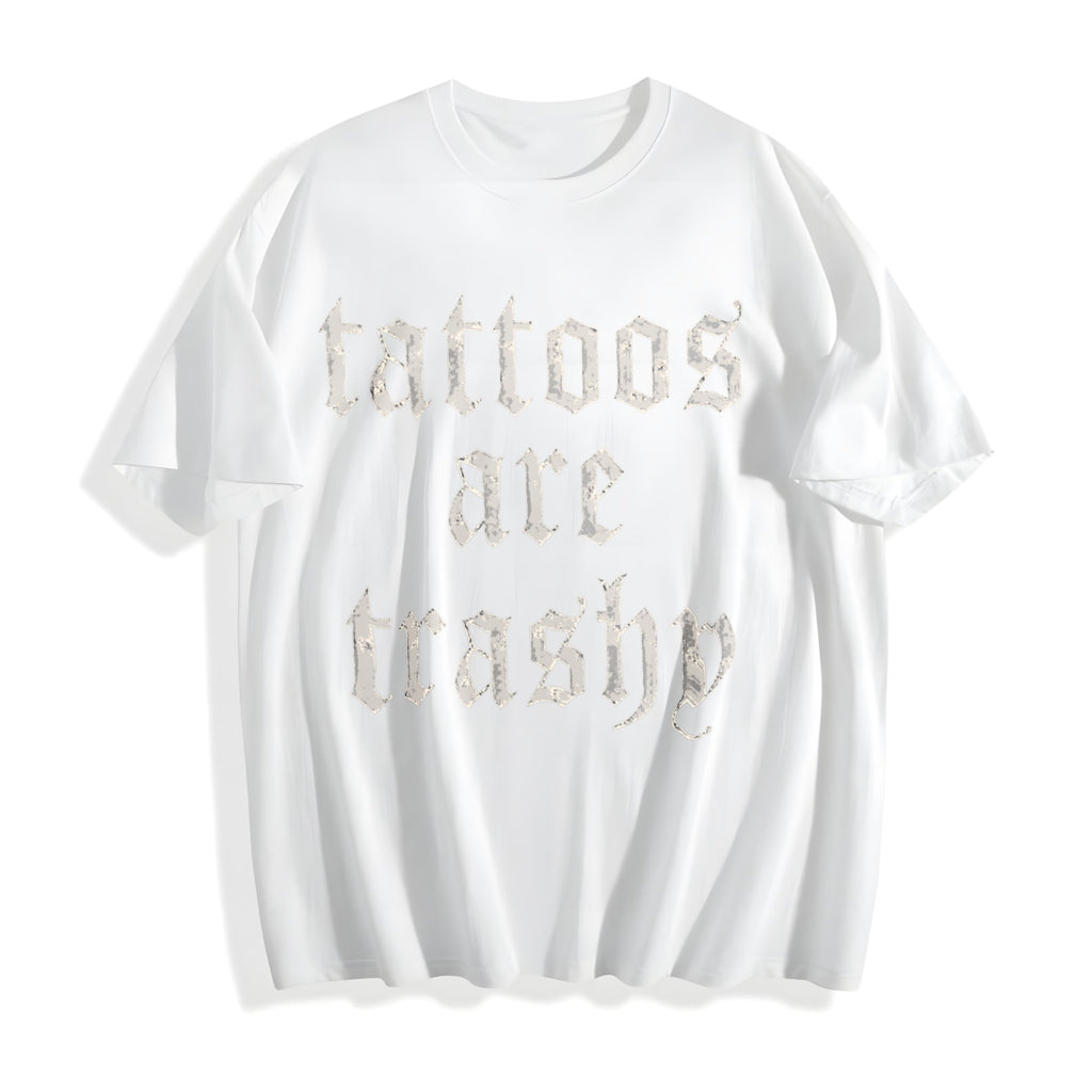 Tattoos Are Trashy Cotton T-Shirt product image 2