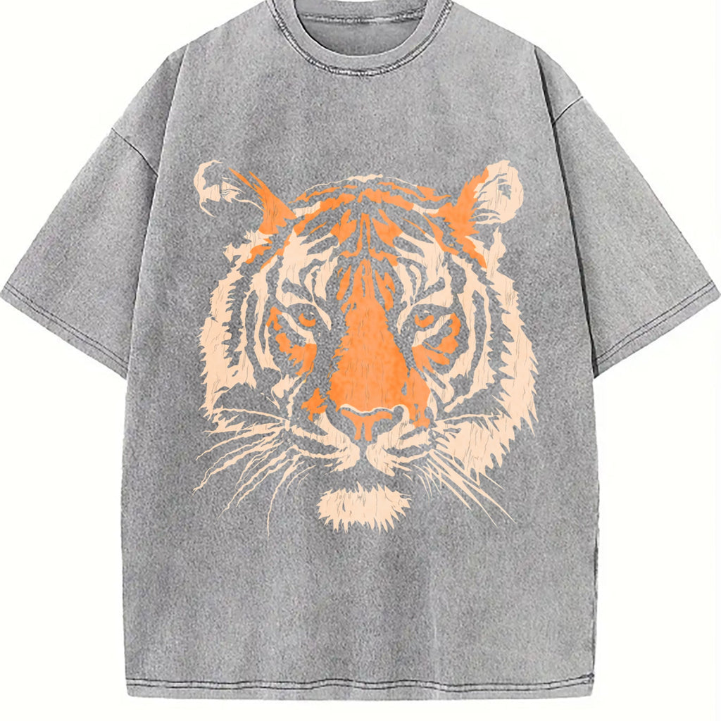 Tiger Face - Summer Beachwear Vintage Washed T-Shirt product image 4