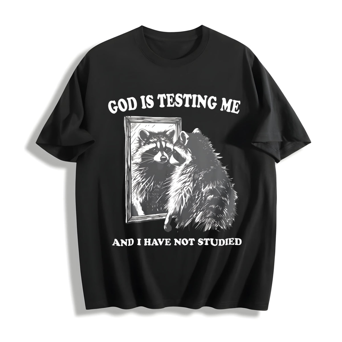 God Is Testing Me Cotton T-Shirt product image 1