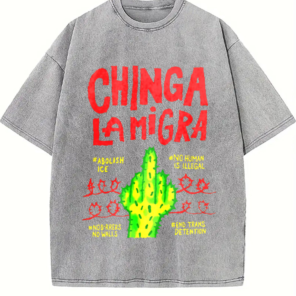 Chinga LA Migra Vintage Washed T-Shirt product image 4