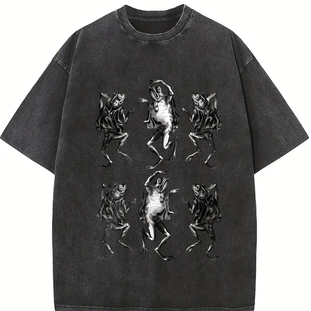Dancing Frog 90s Tattoo Vintage Washed T-Shirt product image 2