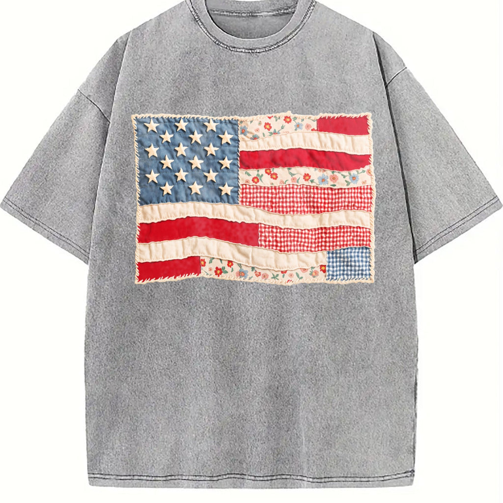 American Flag Vintage Washed T-Shirt product image 4