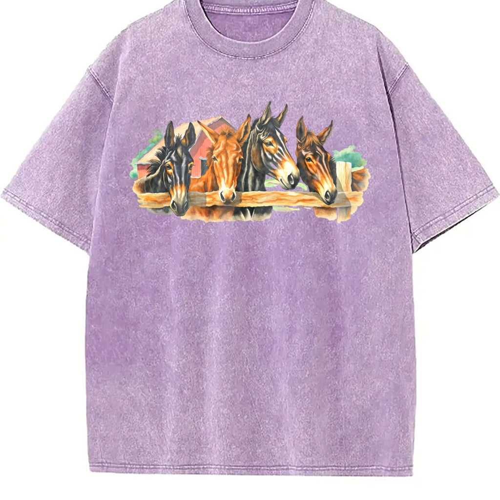 Farm Horse Vintage Washed T-Shirt product image 6
