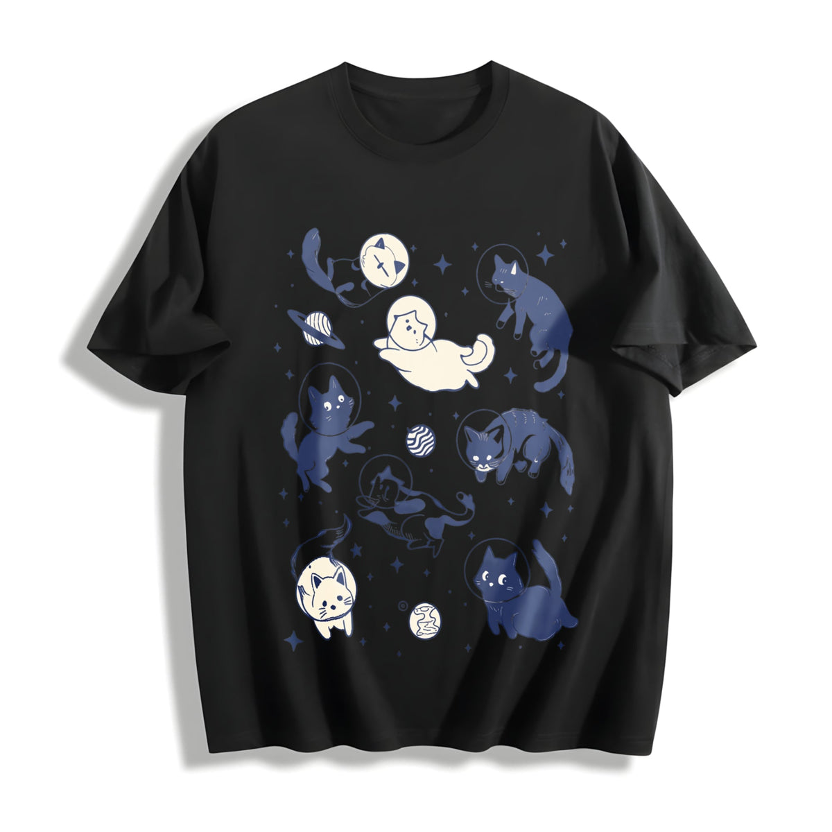 Cats In Space - - Cat Lover - Funny Kitty - Cotton T-Shirt product image 1