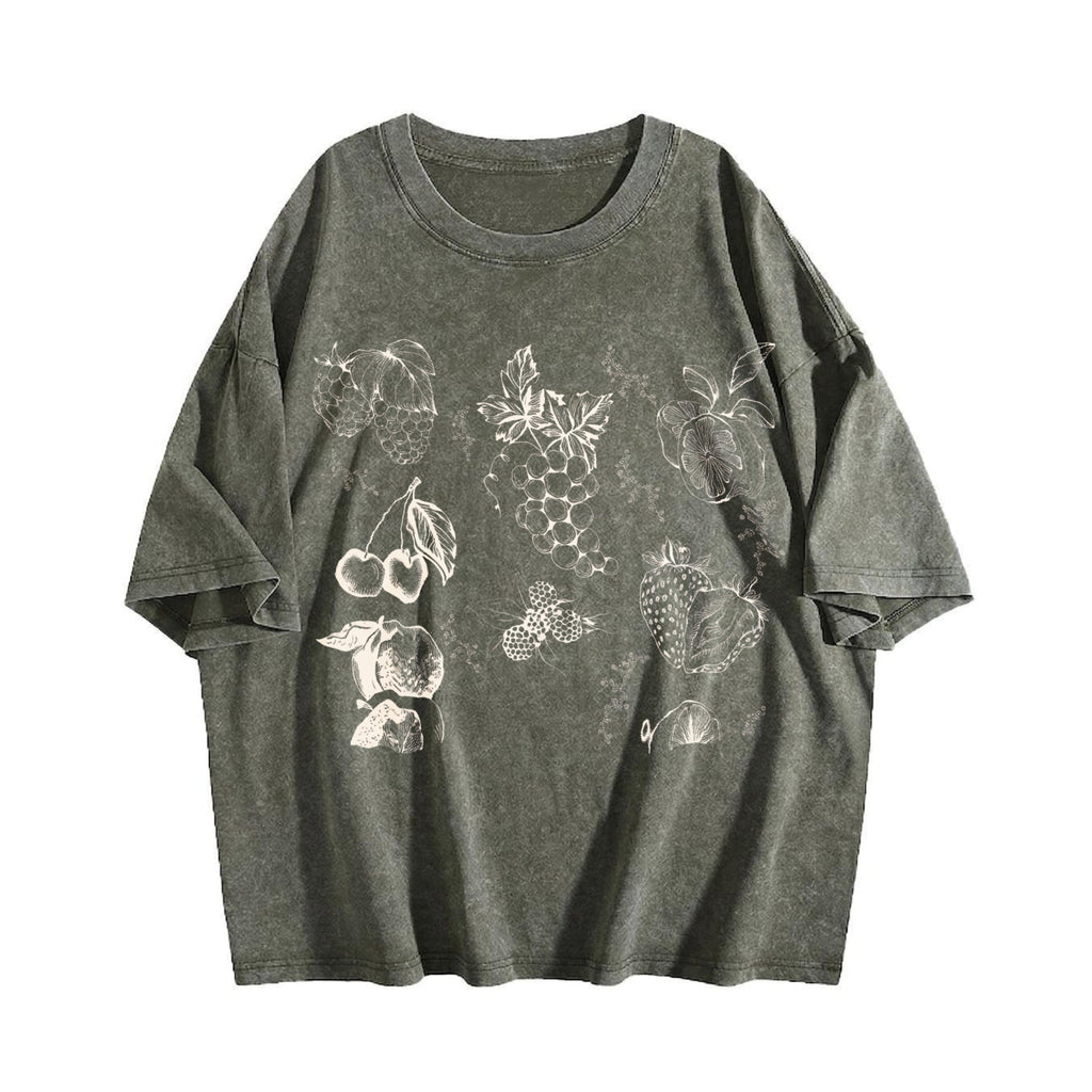 Fruits And Berries 90s Vintage Washed T-Shirt product image 4