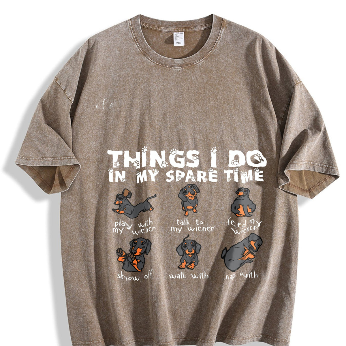 Dachshund Vintage Washed T-Shirt product image 3