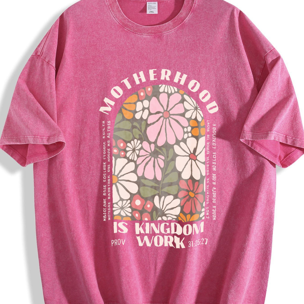 Motherhood Is The Kingdom Of Work Vintage Washed T-Shirt product image 5