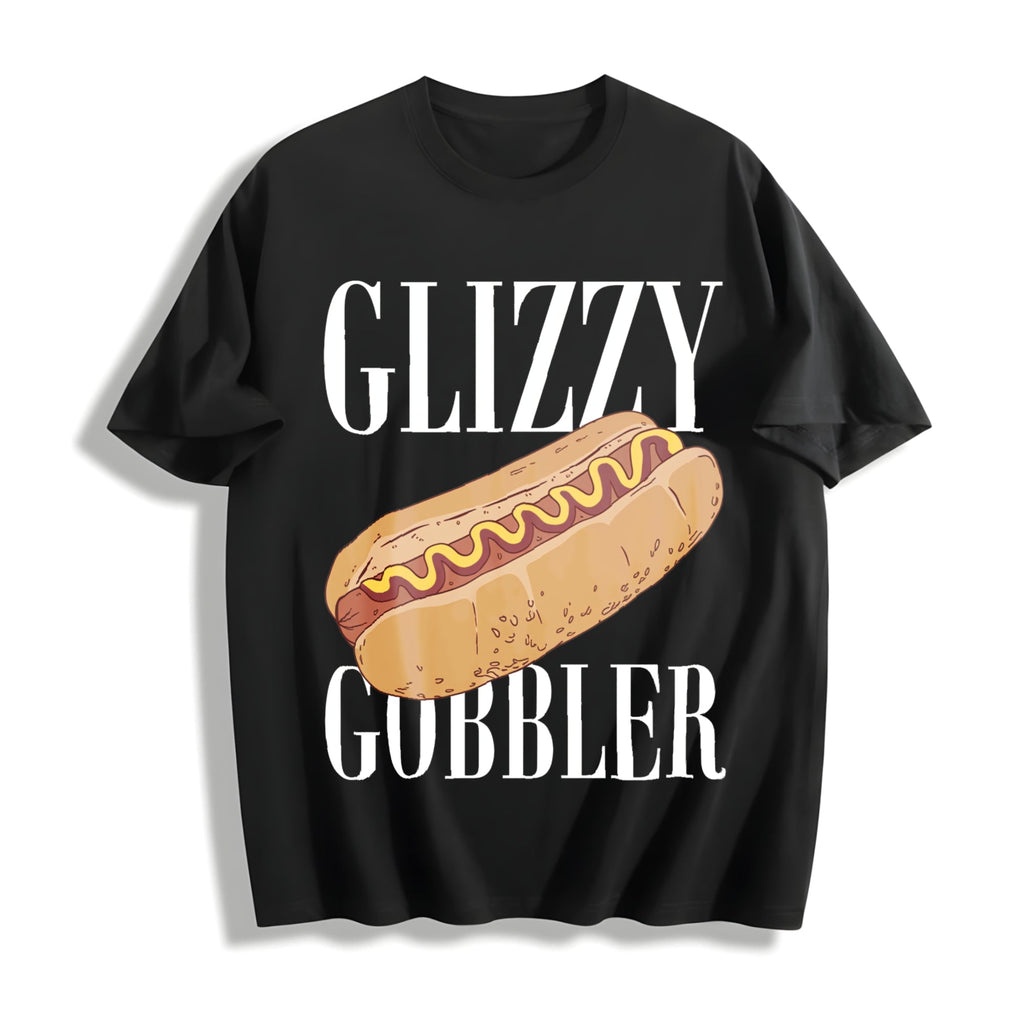 Glizzy Gobbler Hot Dog Cotton T-Shirt product image 1