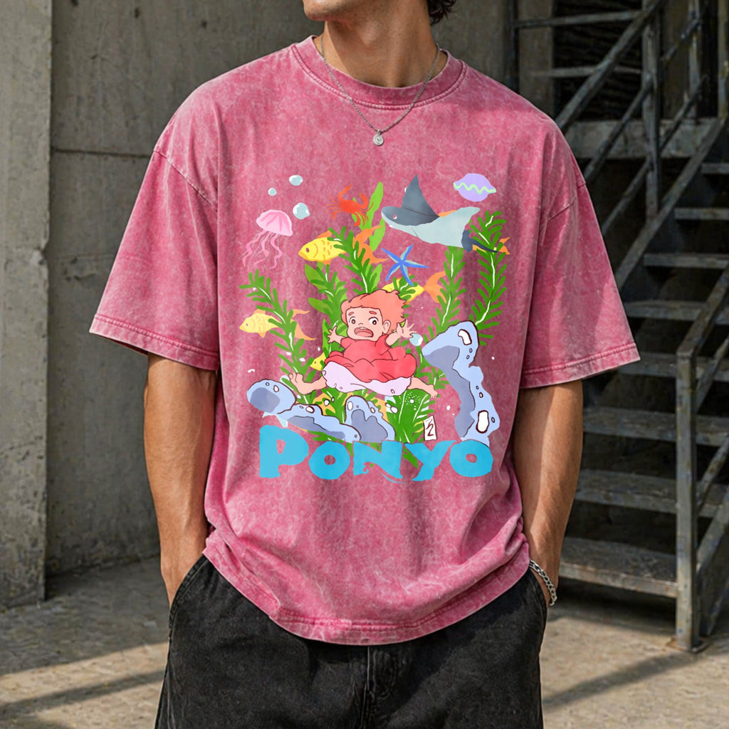 Studio Ghibli Anime Vintage Washed T-Shirt product image 7