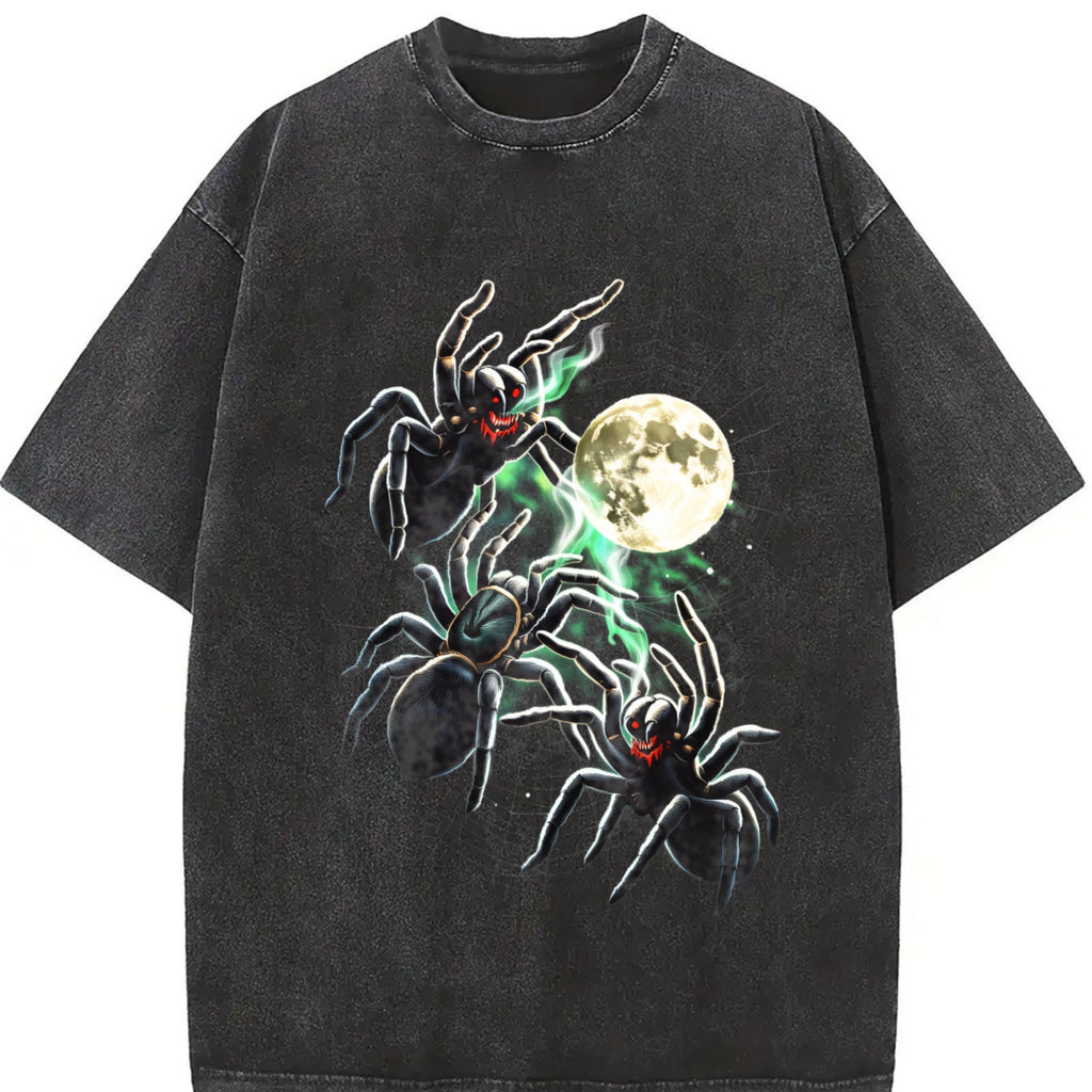 Spider Moon 90s Vintage Washed T-Shirt product image 2