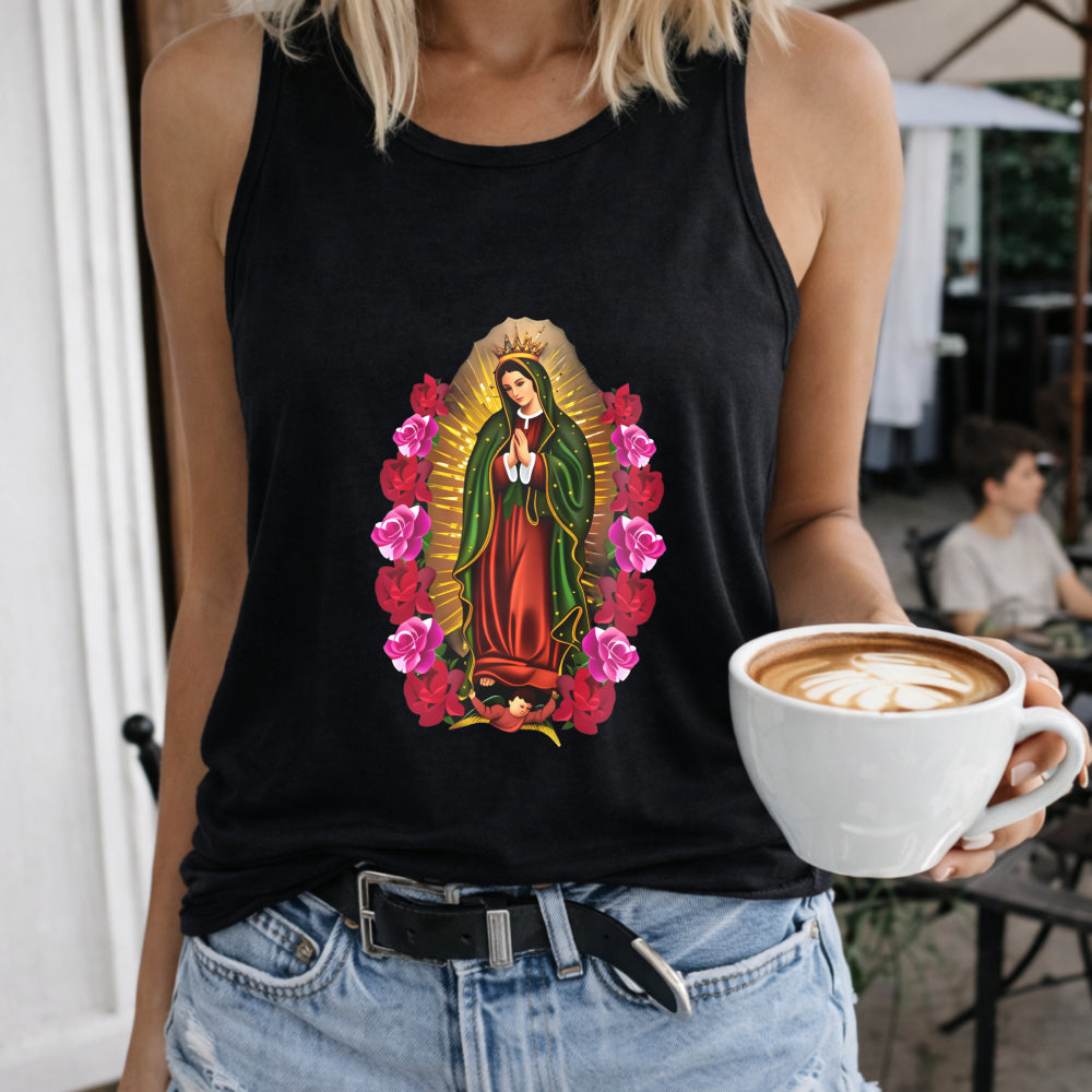 Cartoon Virgin Mary Women's Tank Top
