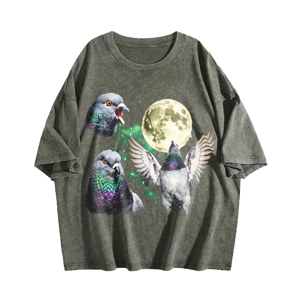 Pigeon Moon Vintage Washed T-Shirt product image 4