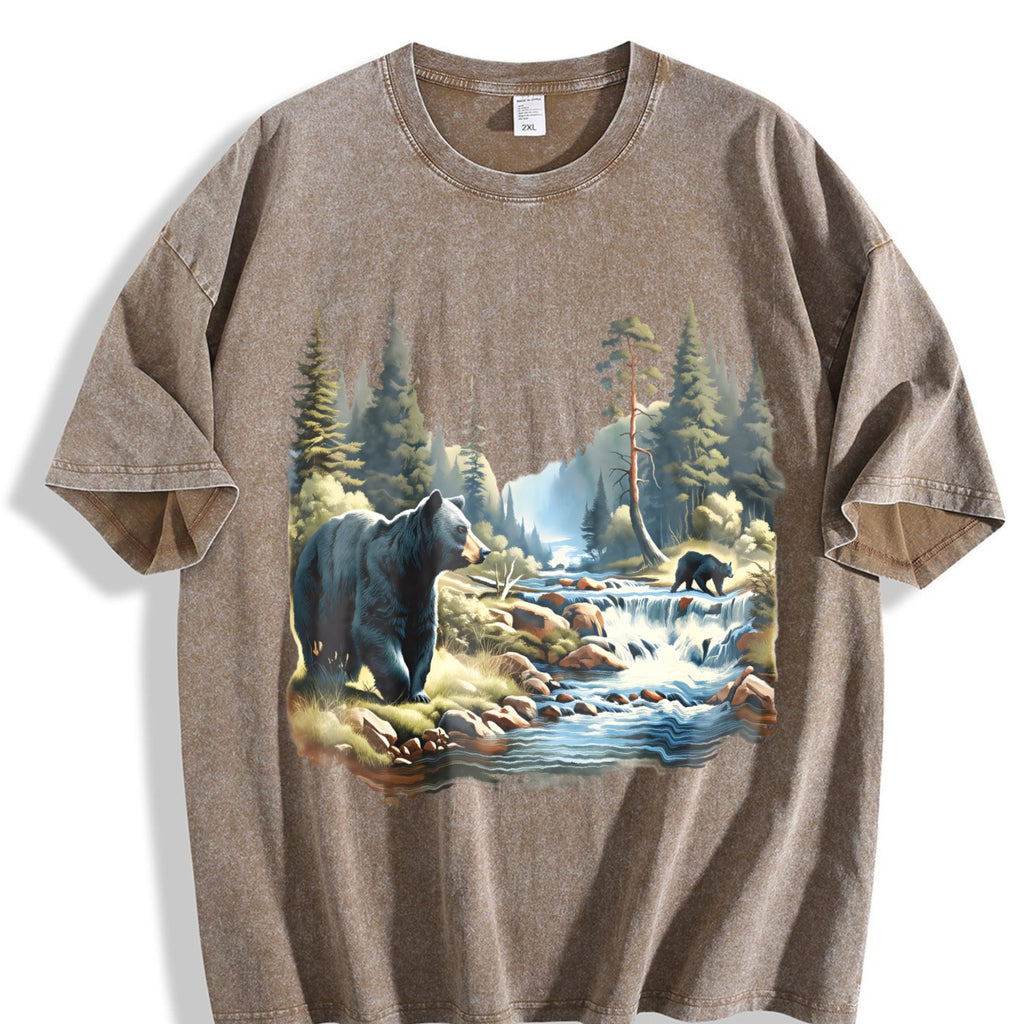 Black Bears 90s Vintage Washed T-Shirt product image 3