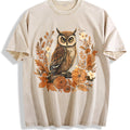 Summer Autumn Leaf Flower Owl One-piece Vintage Washed product image 1