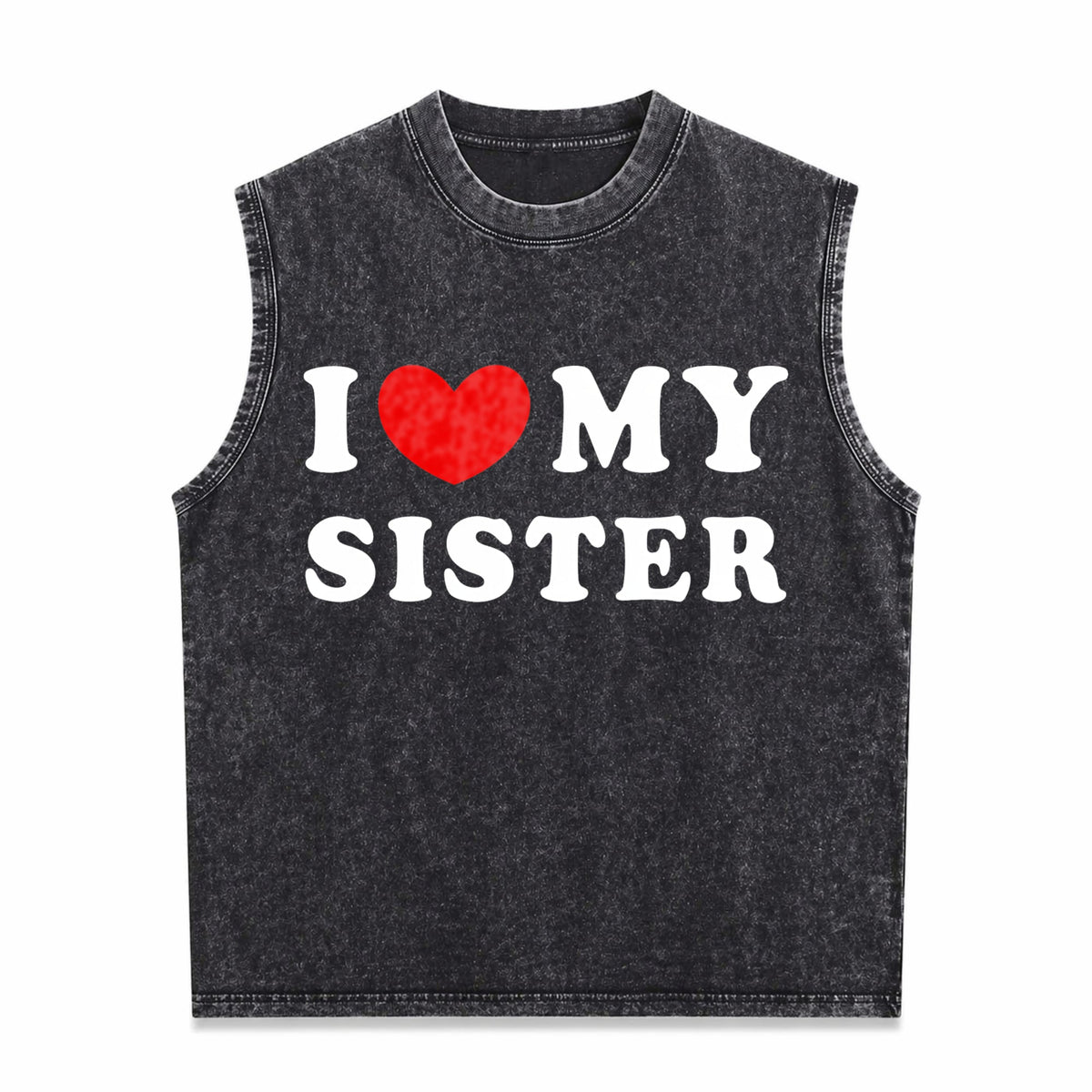Bold I Love My Sister For Strong Sibling Bonds Men's Washed Tank Top