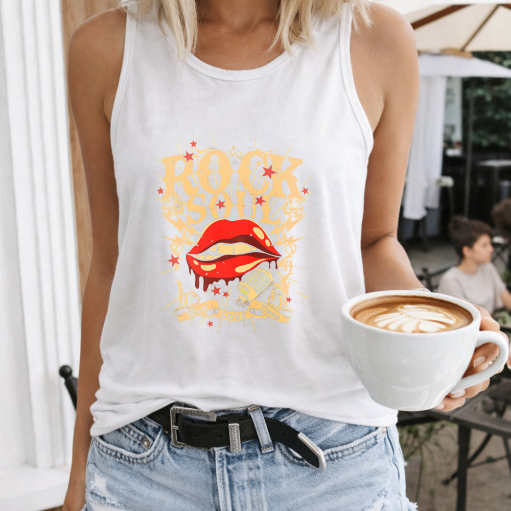 Rock Soul Lips Women's Tank Top