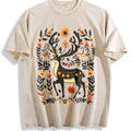 Summer A Bohemian- Floral Moose Vintage Washed T-Shirt product image 1
