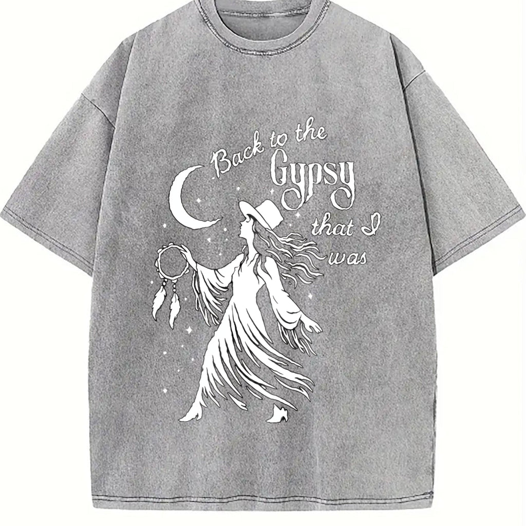 Back To The Gypsy I Was Vintage Washed T-Shirt product image 4