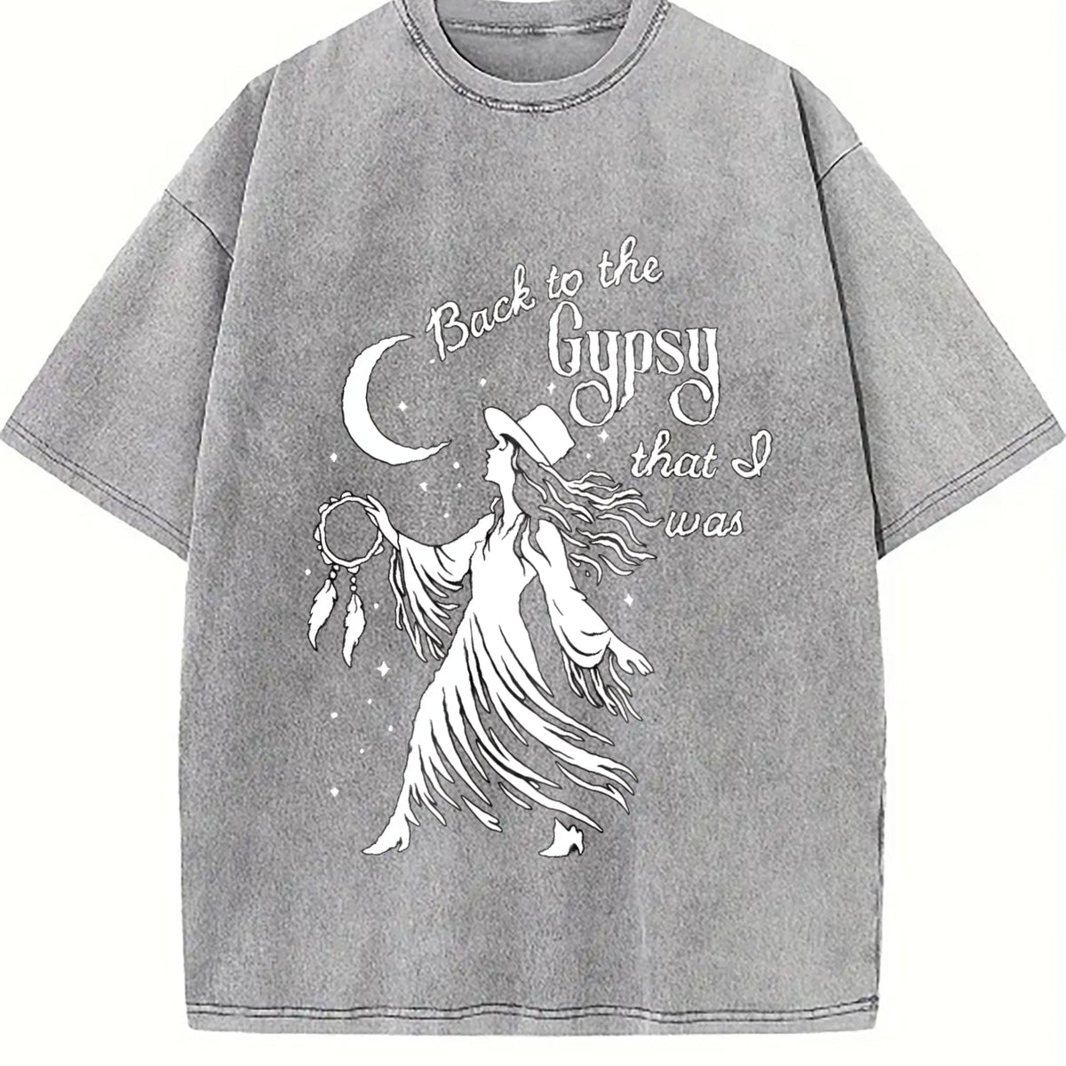 Back To The Gypsy I Was Vintage Washed T-Shirt product image 4