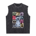 In My Feral Era Funny Raccoon Animal Meme Racoons Team Men's Washed Tank Top