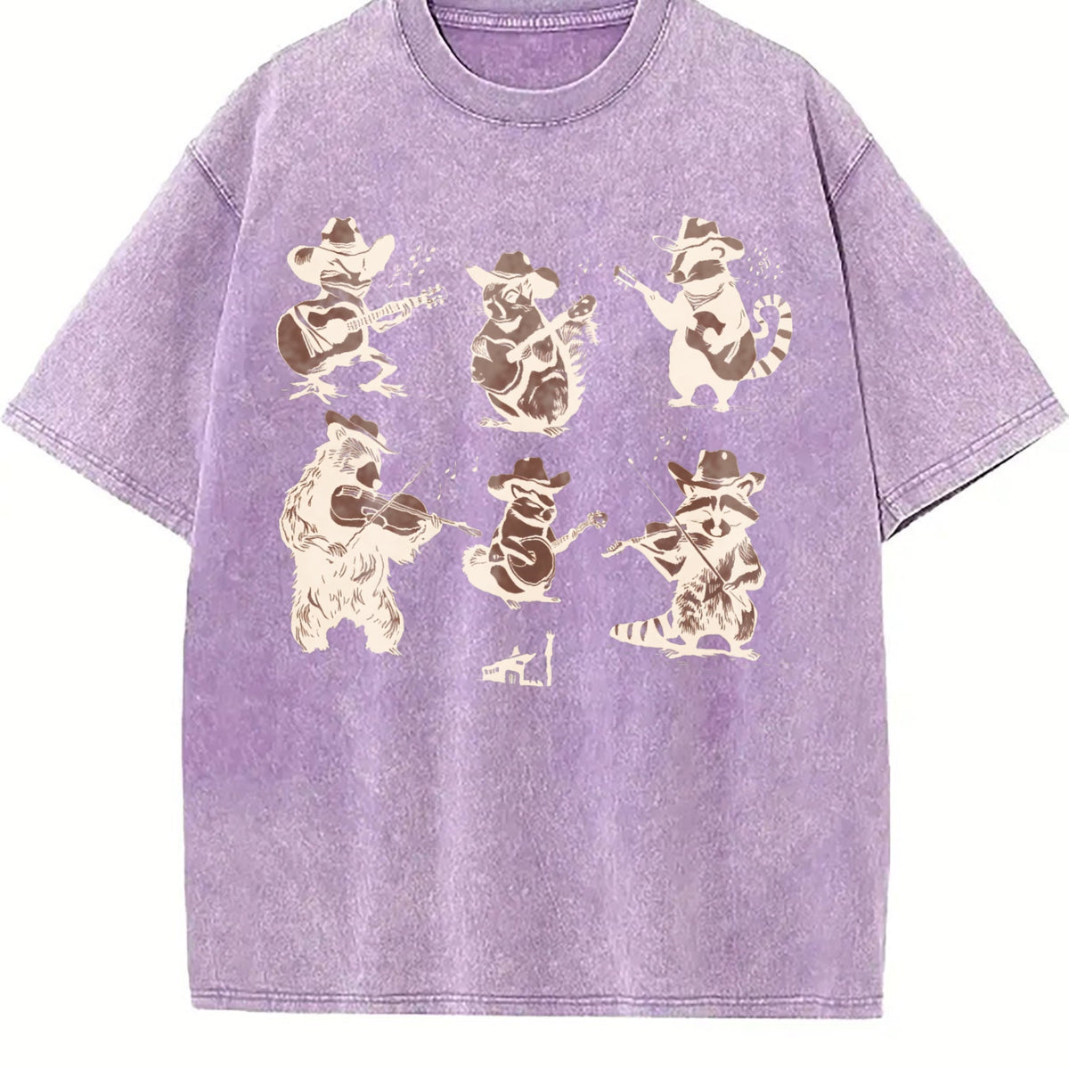 Animal Musicians 90s Vintage Washed T-Shirt product image 6