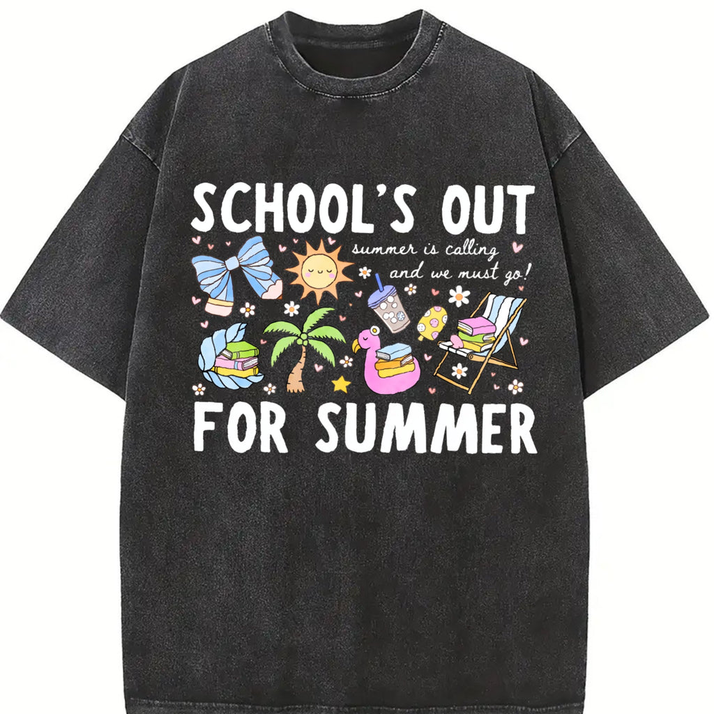School's Out for Summer Vintage Washed T-Shirt product image 2