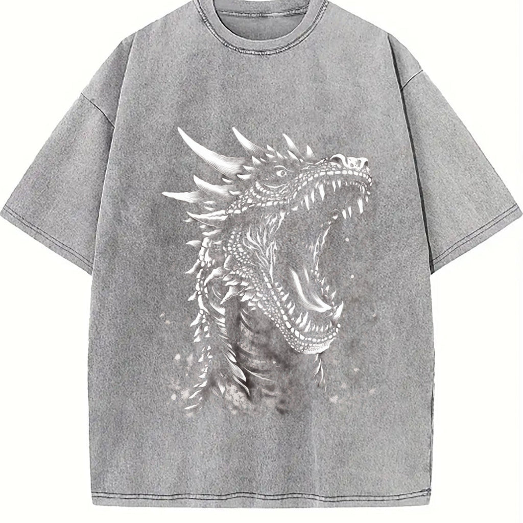 Dragon Fantasy Vintage Washed T-Shirt product image 5